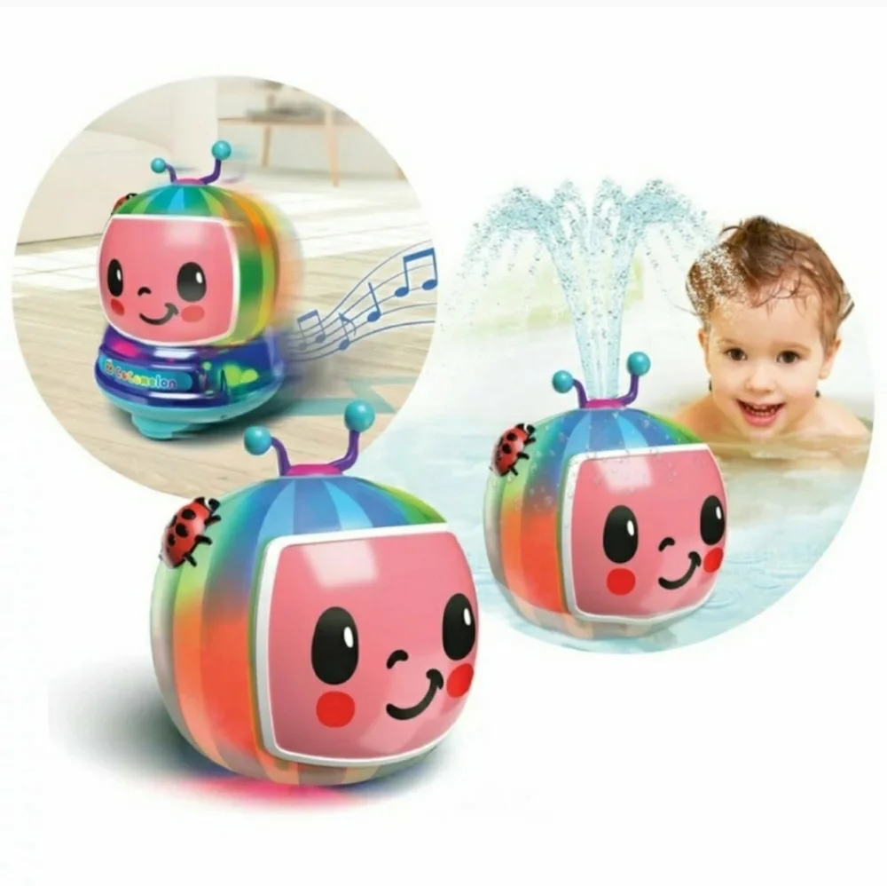CocoMelon Spark 2 n 1 spraying light up bath toy - Picture 1 of 8